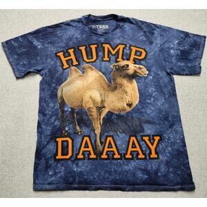 3D Tees Hump Daaay Camel Tie Dye Graphic T-Shirt Men’s Large